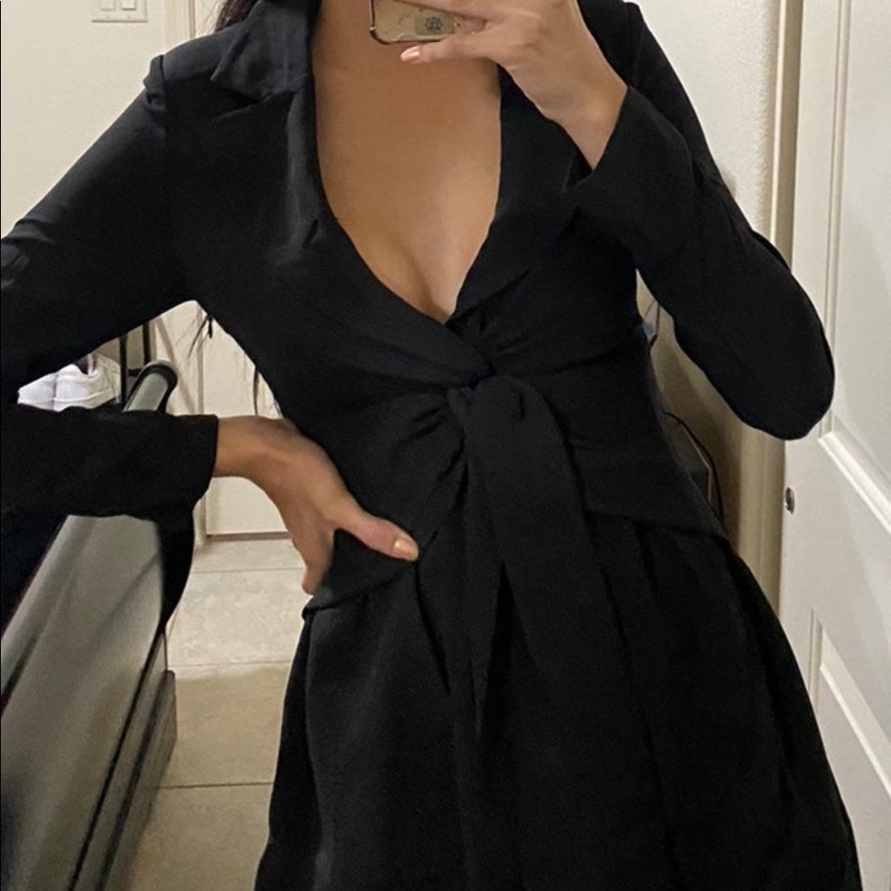 Black suit dress